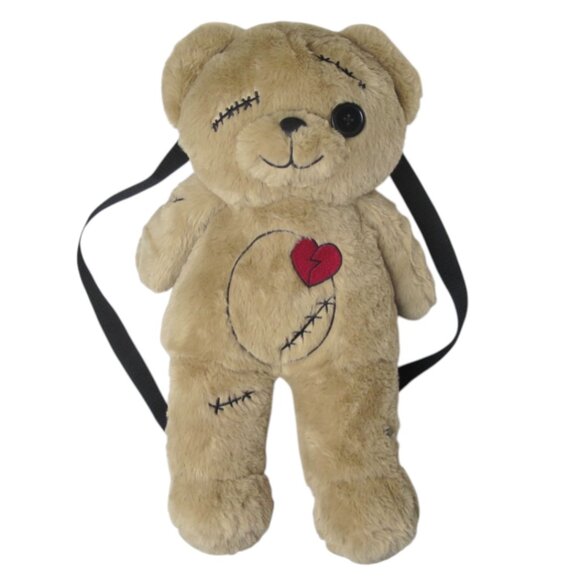 Hot Topic Zombie Teddy Bear Plush Mini Backpack - Picture 5 of 10